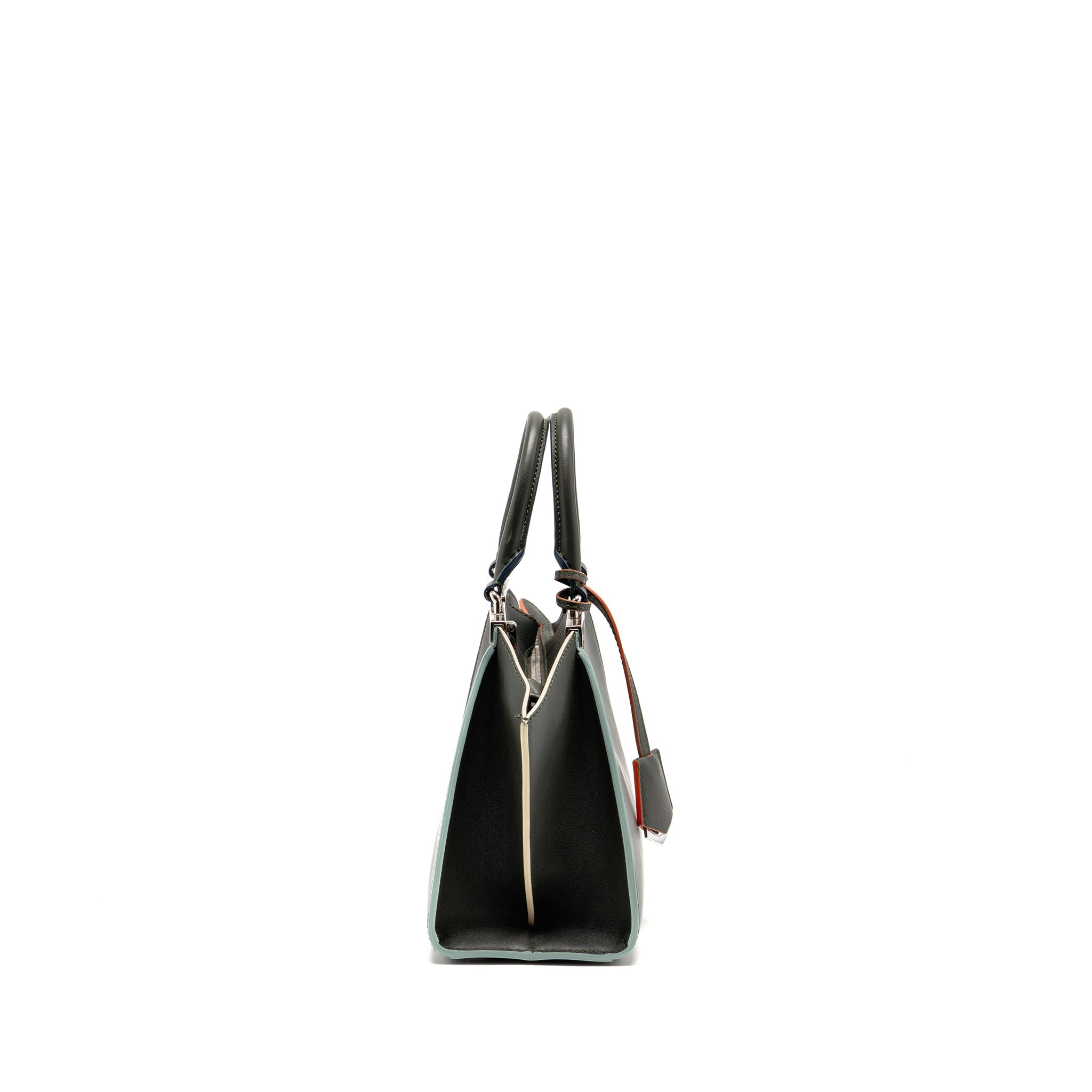 fendi-mini-3jours-tote-bag-calfskin-dark-green-shw