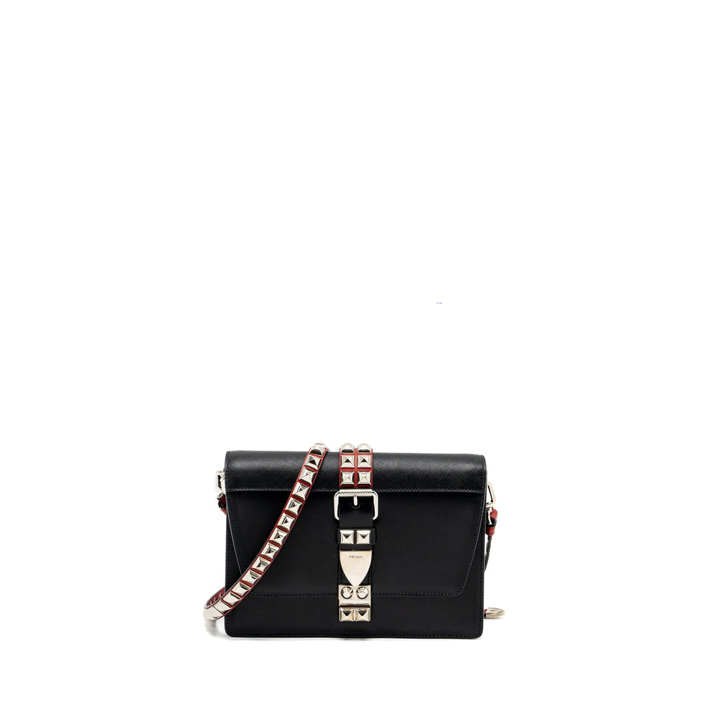 prada-electra-city-flap-bag-calfskin-black-red-shw