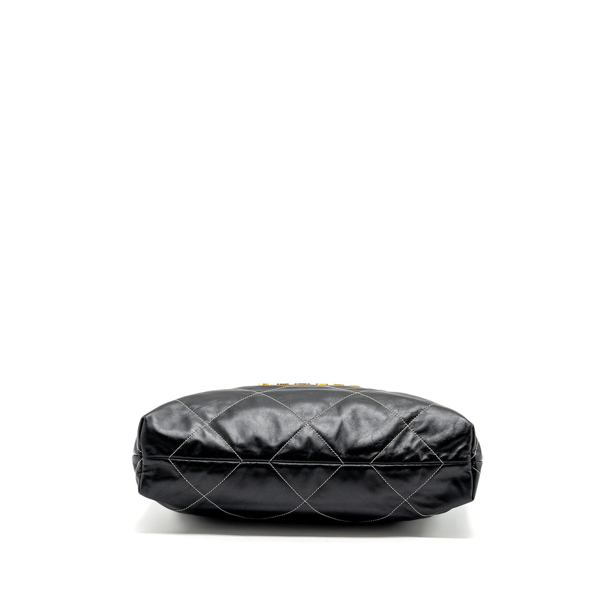 chanel-medium-22-bag-shiny-calfskin-black-with-white-stitching-gold-letter-ghw