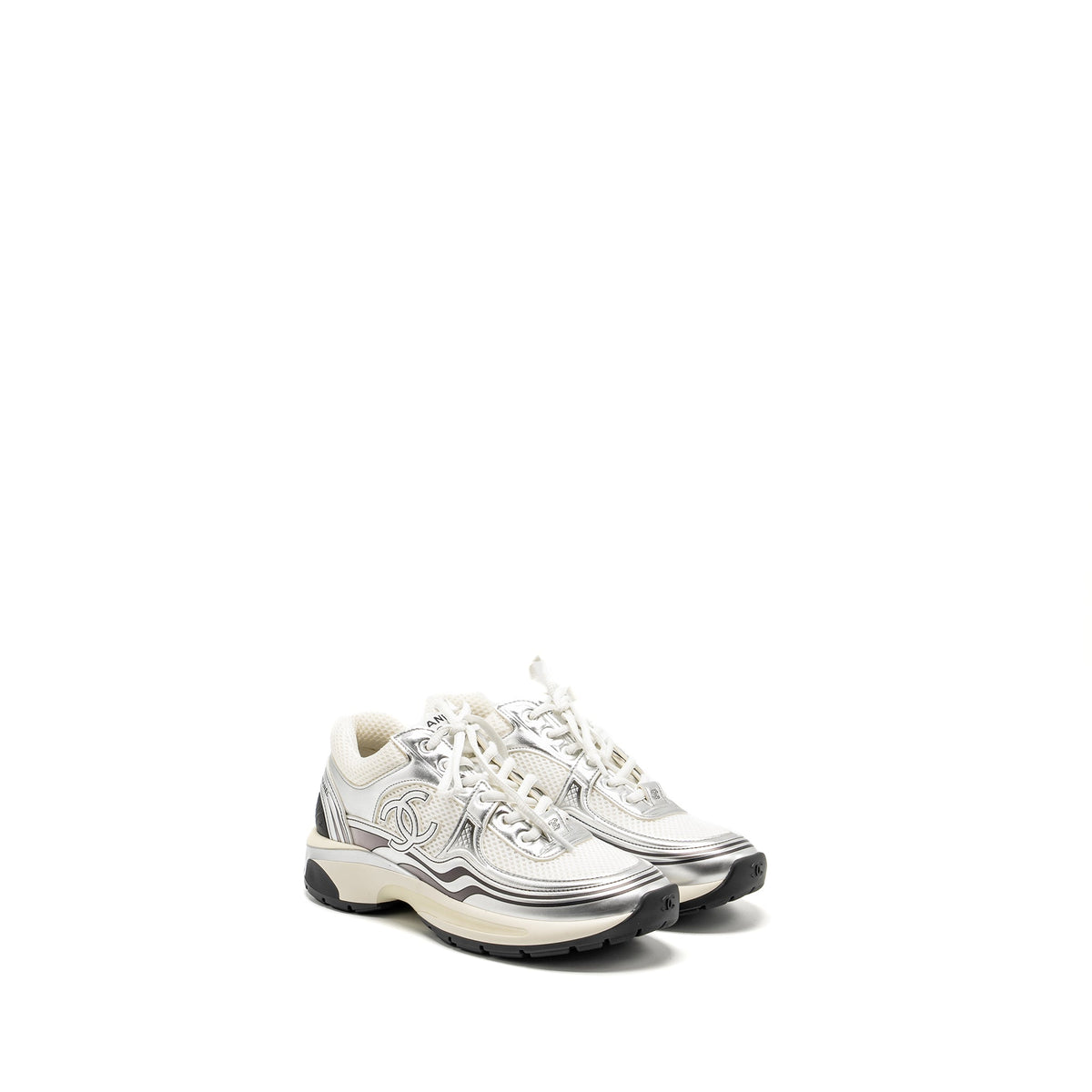 chanel-size-36-5-metallic-trainer-sneaker-silver-white