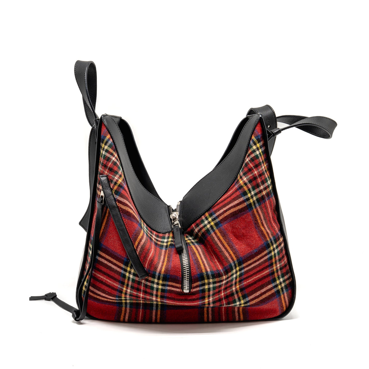 loewe-hammock-tartan-bag-black-red-tartan-calf-textile-shw-1