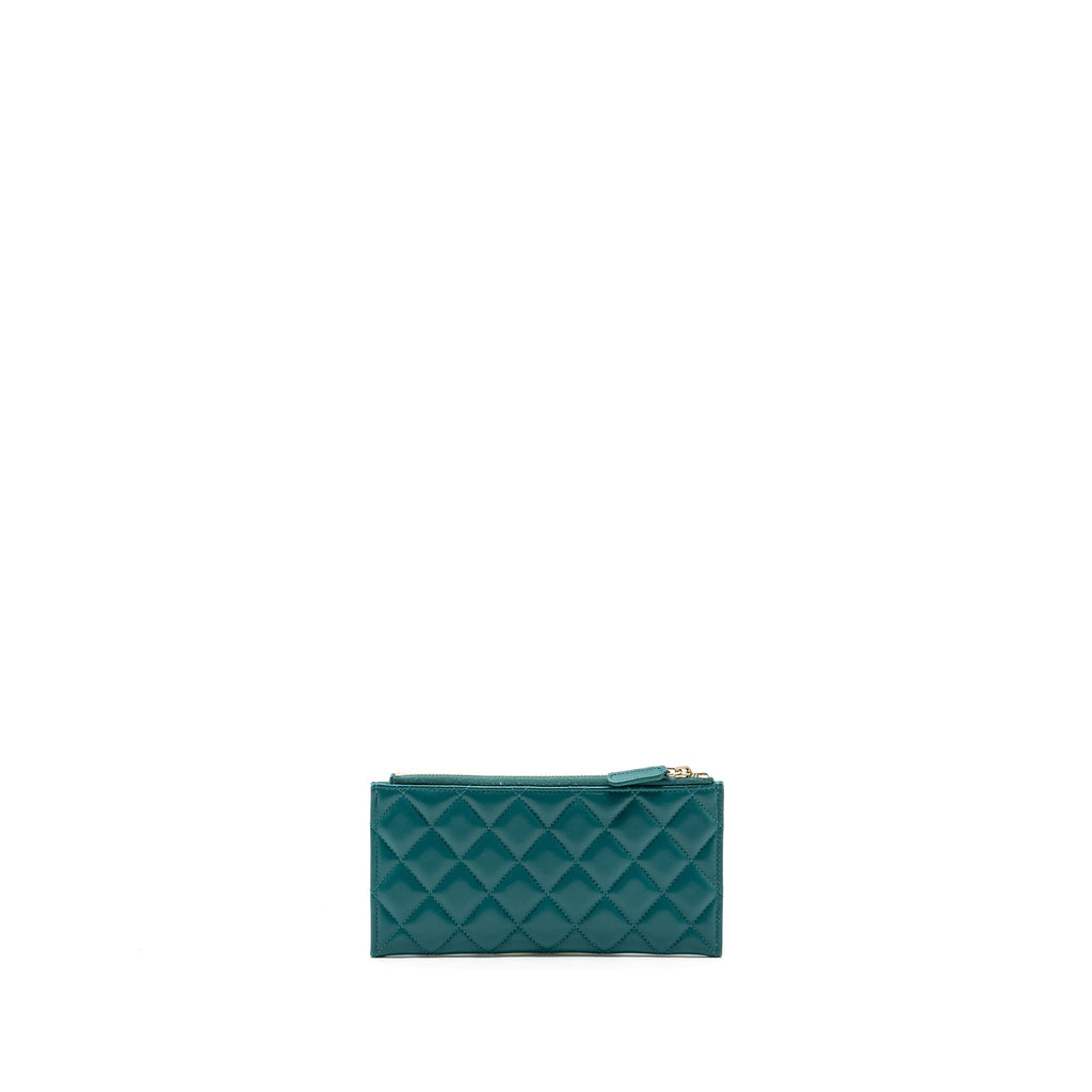 chanel-boy-zip-pouch-lambskin-green-lghw