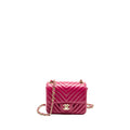 chanel-mini-square-chevron-lambskin-raspberry-red-lghw-copy