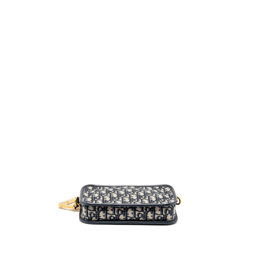 dior-diorquake-pouch-with-dior-shoulder-wide-strap-oblique-canvas-blue-ghw-sell-in-a-set