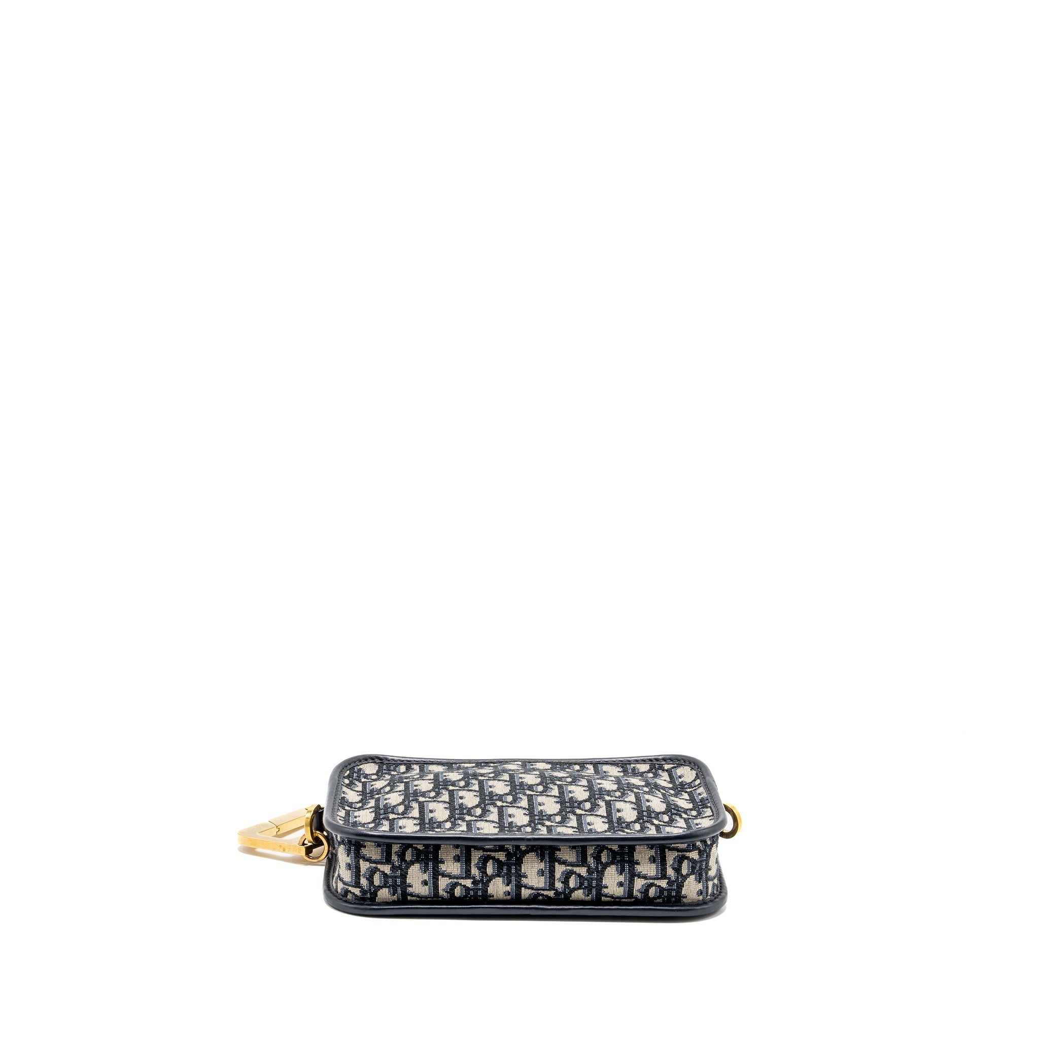 dior-diorquake-pouch-with-dior-shoulder-wide-strap-oblique-canvas-blue-ghw-sell-in-a-set