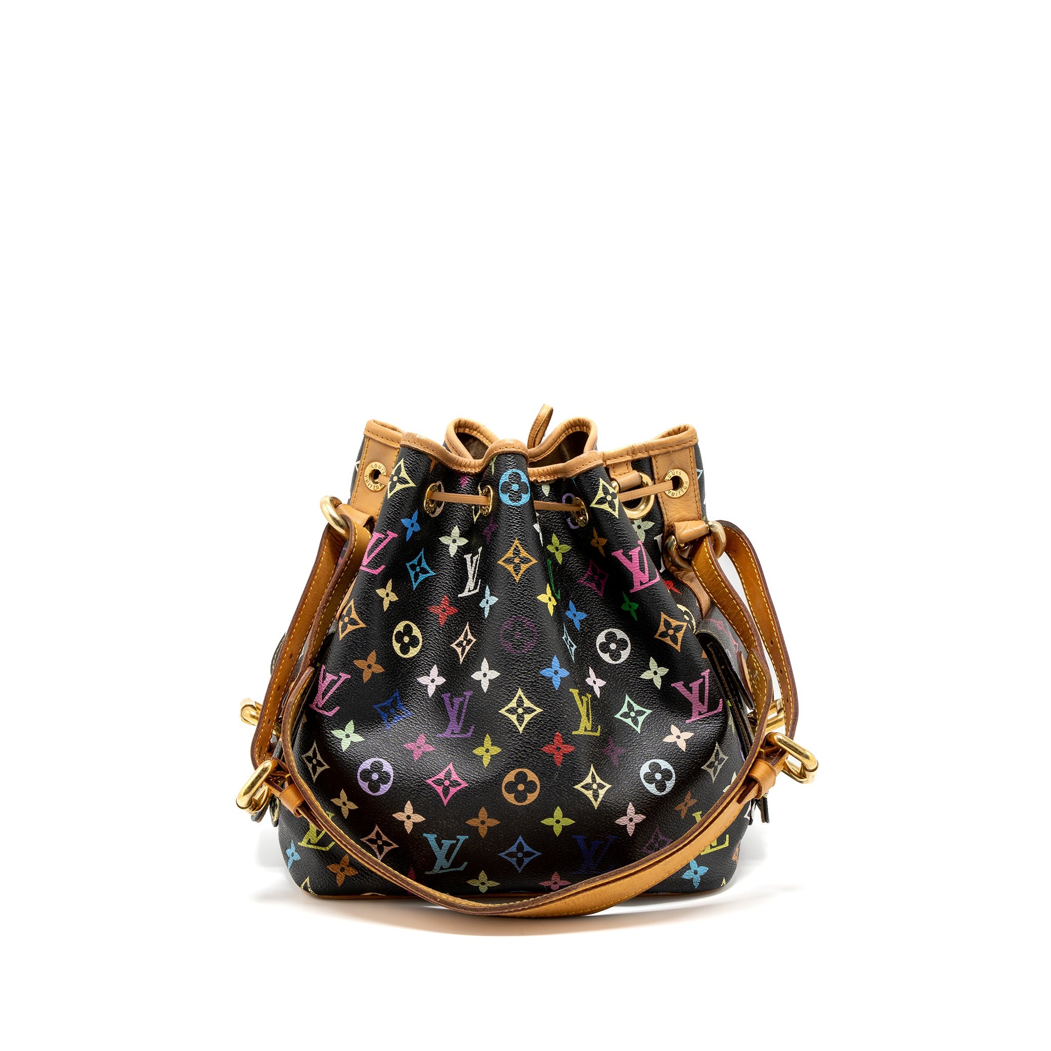 louis-vuitton-petit-noe-black-multicolour-monogram-canvas-ghw-copy
