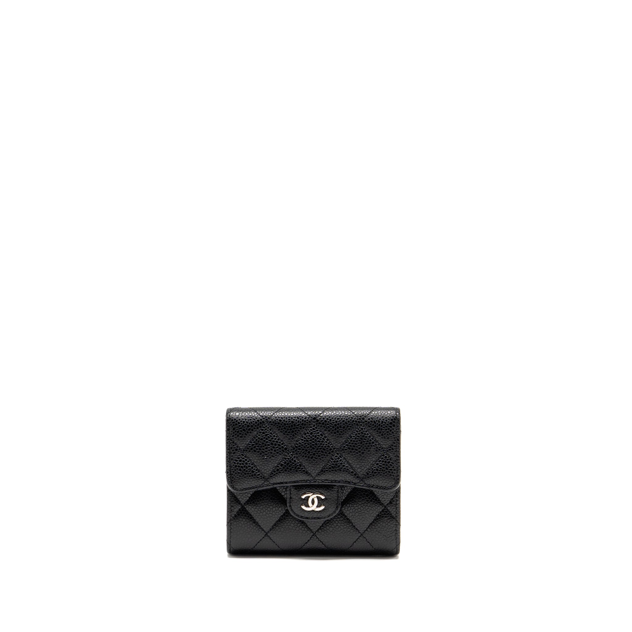 chanel-small-classic-flap-wallet-caviar-black-shw