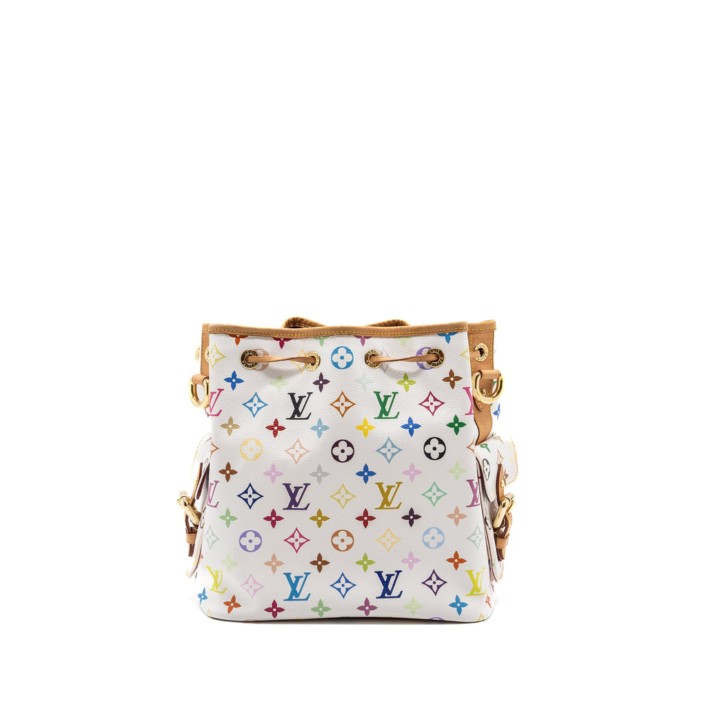 louis-vuitton-vintage-petit-noe-shoulder-bag-multicolour-monogram-canvas-white-ghw