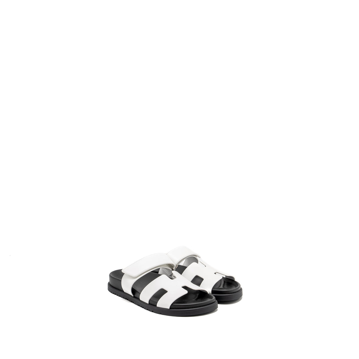 hermes-size-36-5-chypre-sandals-calfskin-white-black