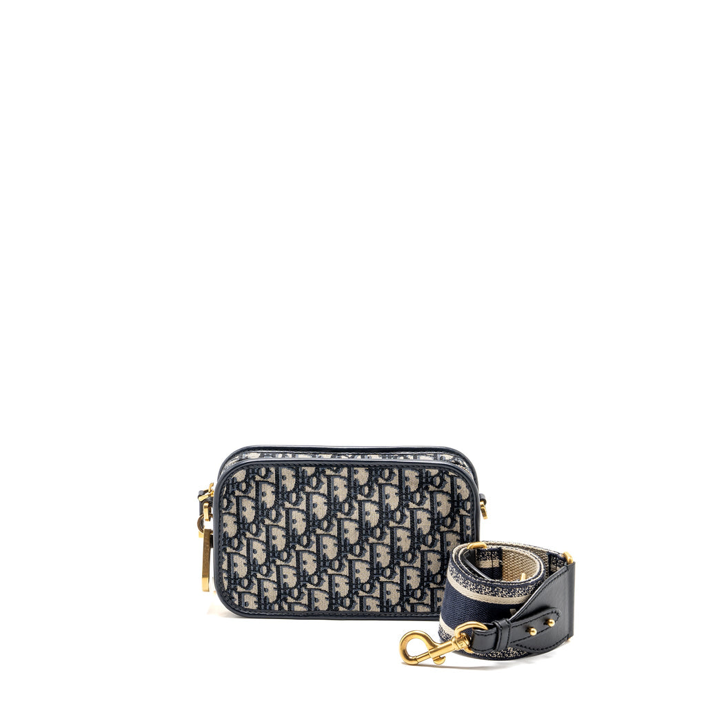 dior-diorquake-pouch-with-dior-shoulder-wide-strap-oblique-canvas-blue-ghw-sell-in-a-set