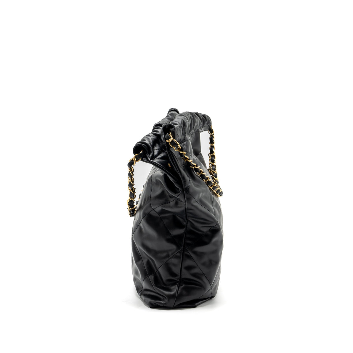 chanel-medium-22-bag-white-letter-calfskin-black-ghwmicrochip