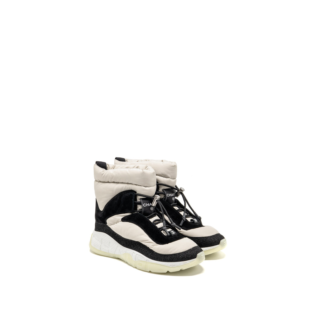chanel-size-38-5-sporty-ankle-boots-nylon-suede-multicoloured