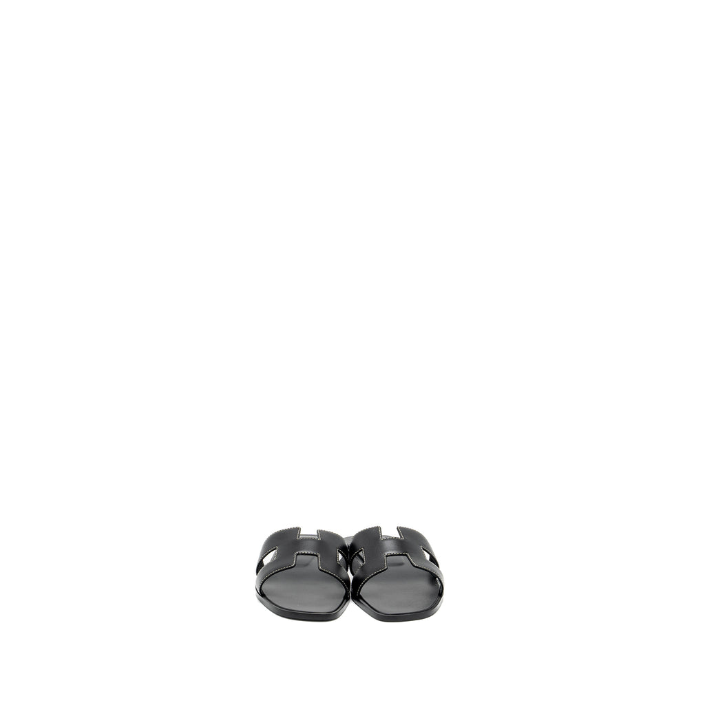 hermes-size-37-5-oran-sandals-calfskin-black