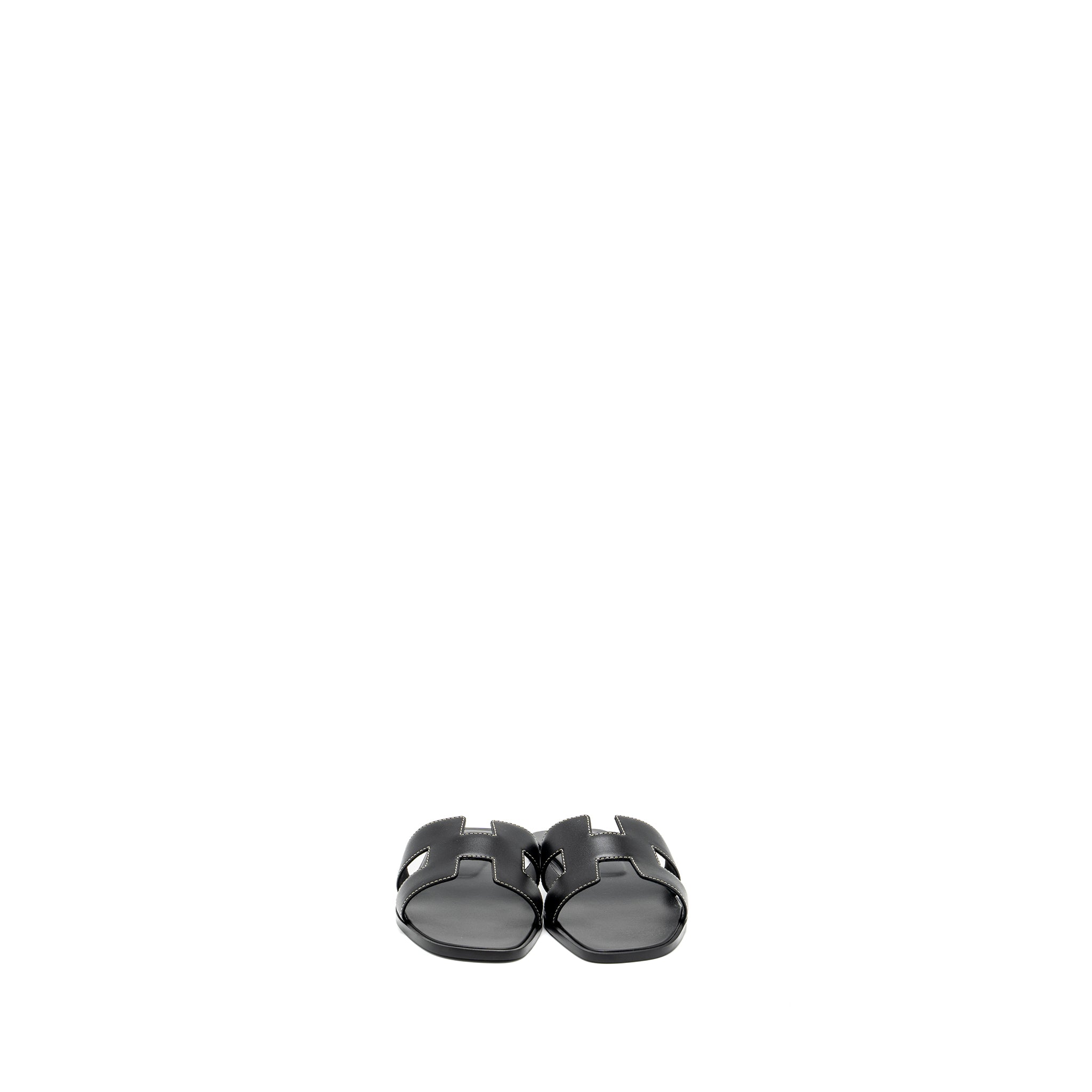 hermes-size-37-5-oran-sandals-calfskin-black
