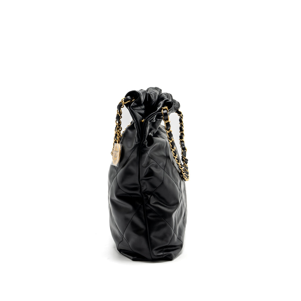 chanel-medium-22-bag-white-letter-calfskin-black-ghwmicrochip