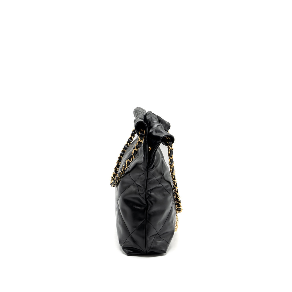 chanel-small-22-bag-gold-letter-shiny-calfskin-black-ghwmicrochip