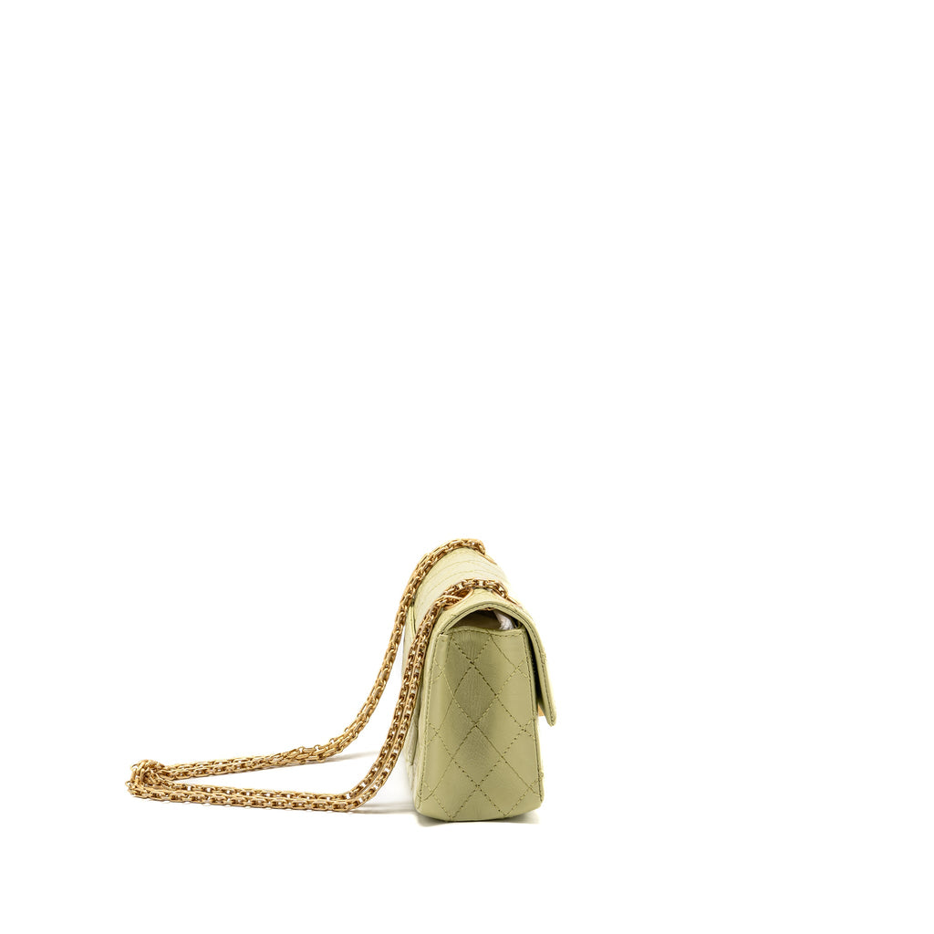 chanel-mini-2-55-reissue-aged-calfskin-green-ghw-copy