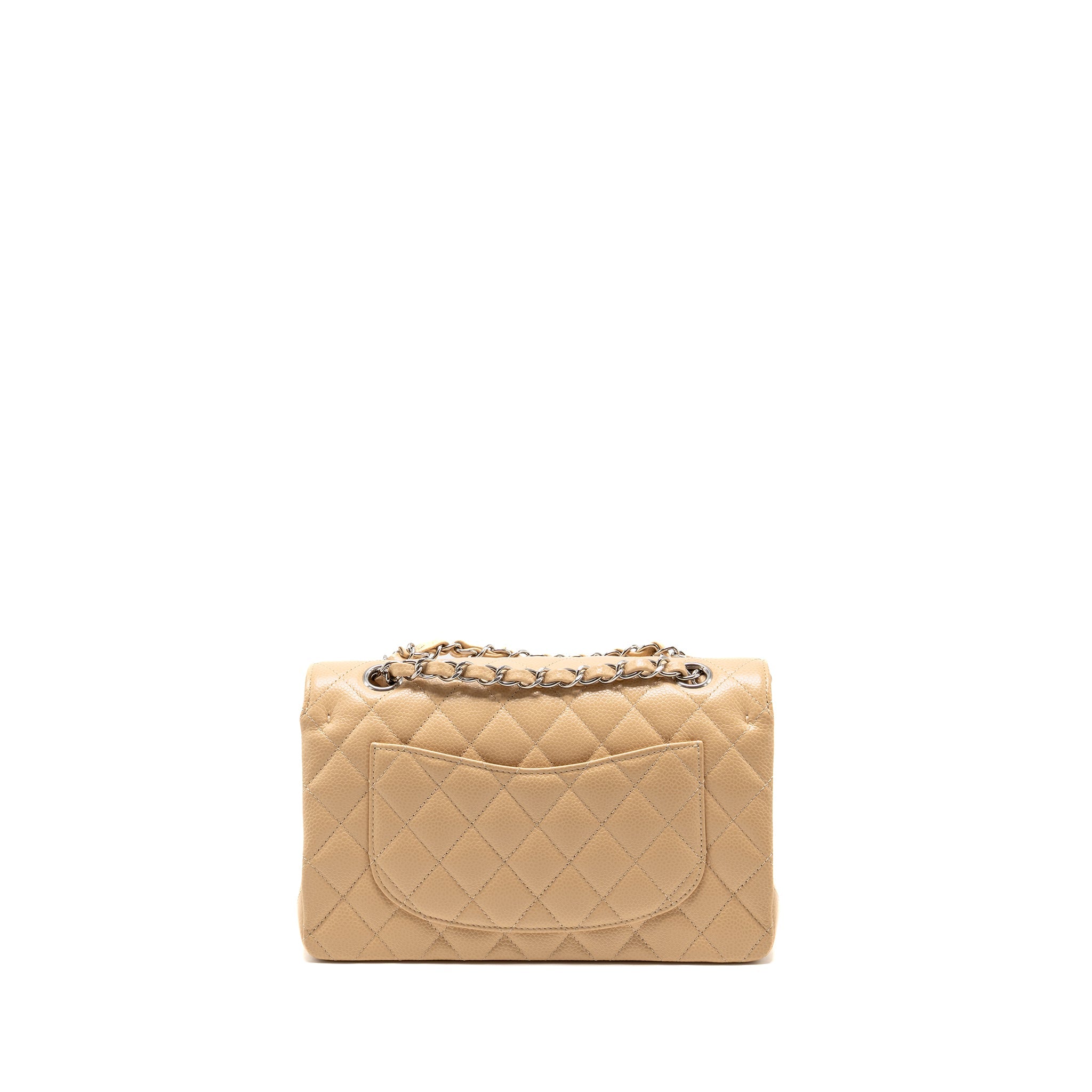 chanel-small-classic-double-flap-bag-caviar-beige-shw-microchip-copy-1