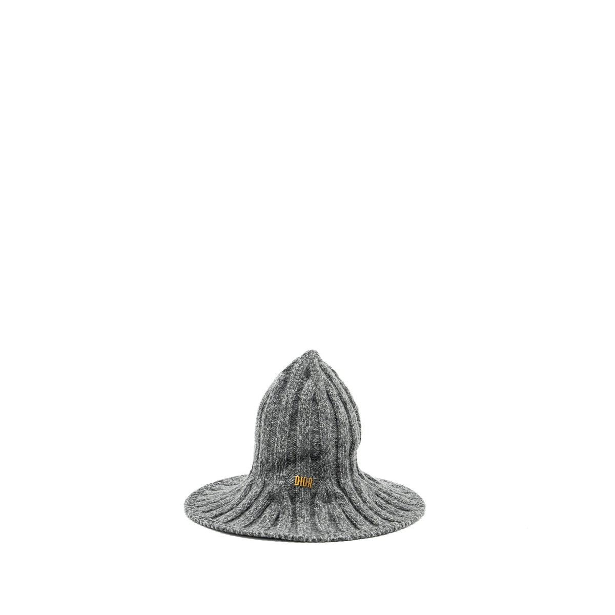 dior-letter-logo-wire-brimmed-beanie-wool-grey