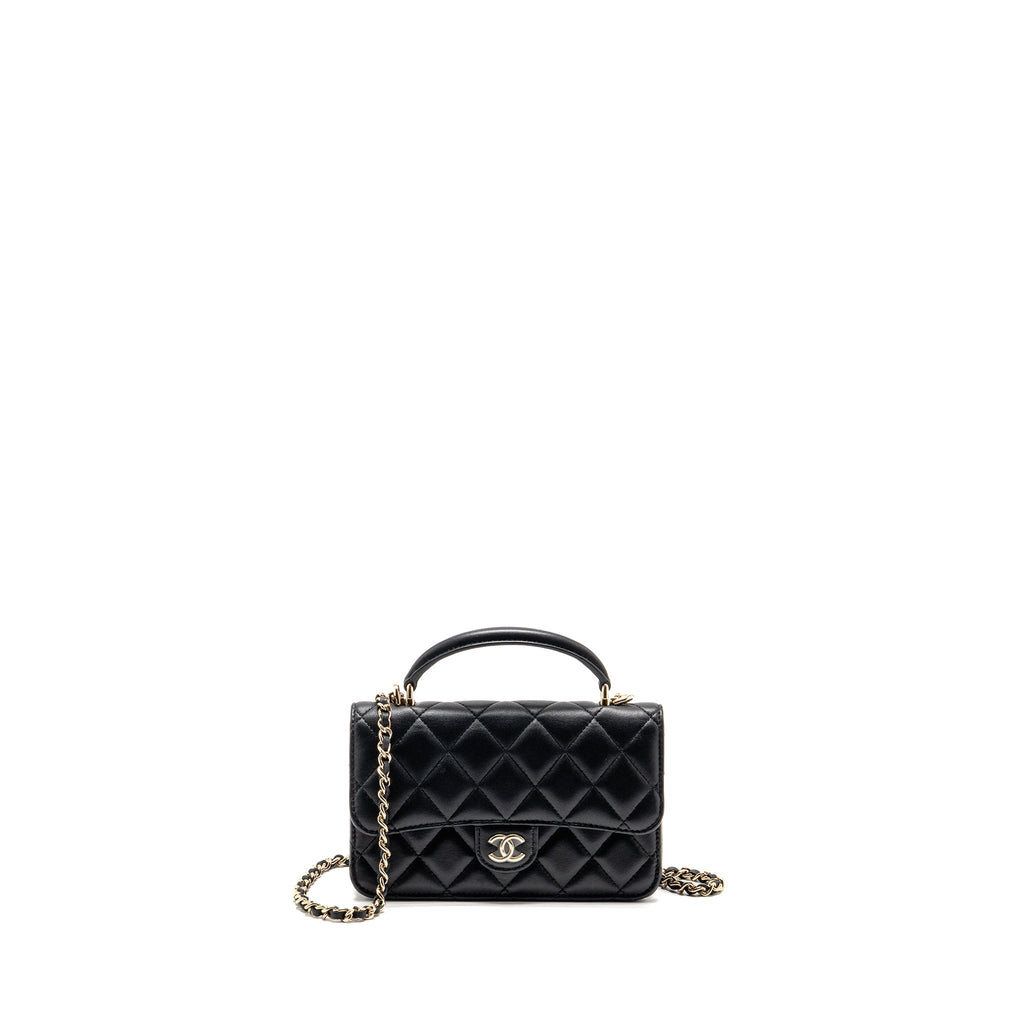 chanel-top-handle-flap-phone-holder-with-chain-lambskin-black-lghw-microchip