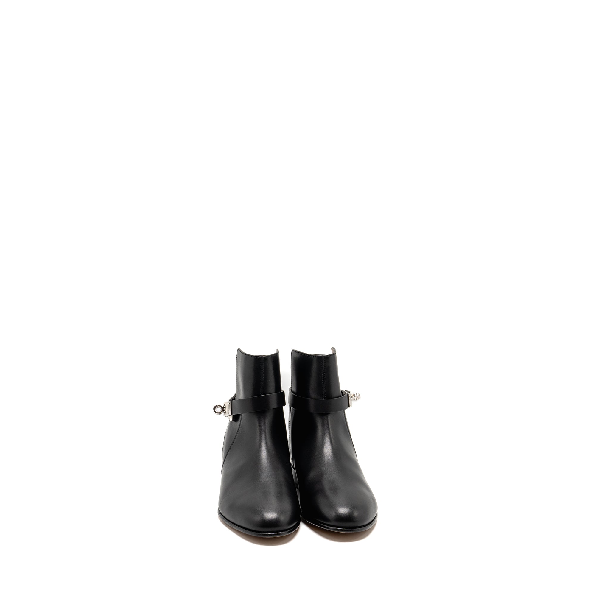 hermes-size-37-neo-ankle-boots-calfskin-black-shw-1