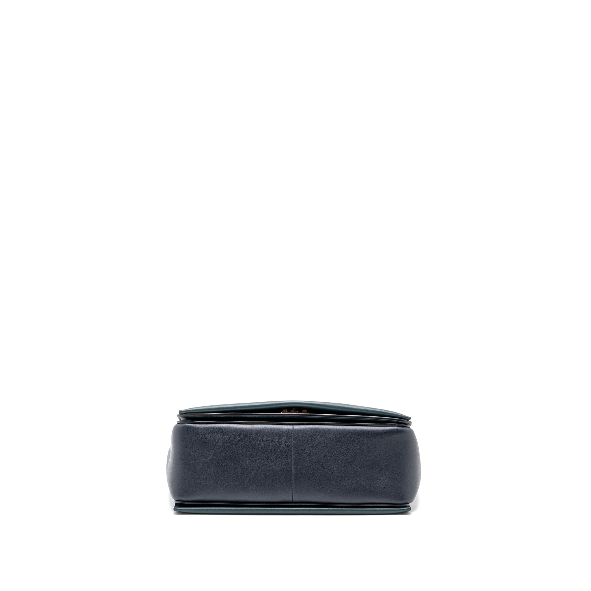 celine-frame-bag-calfskin-dark-green-dark-blue-ghw