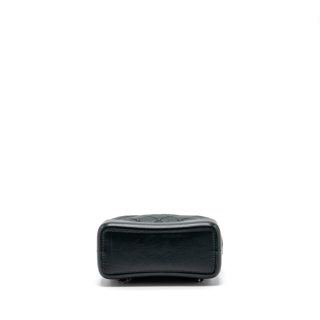 chanel-small-gabrielle-backpack-aged-calfskin-dark-green-multicolour-hardware
