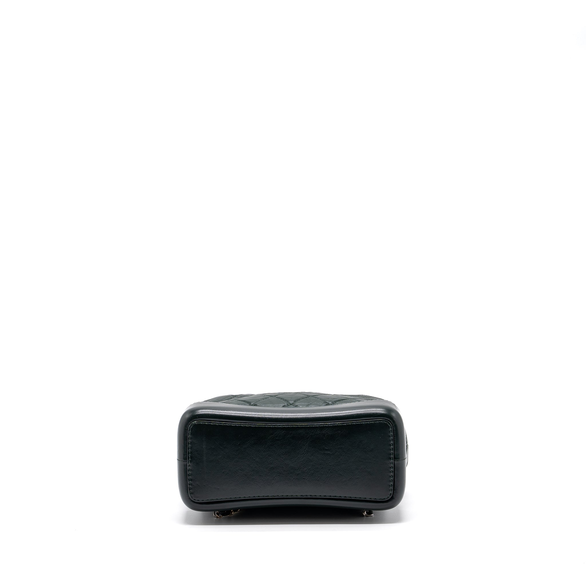 chanel-small-gabrielle-backpack-aged-calfskin-dark-green-multicolour-hardware