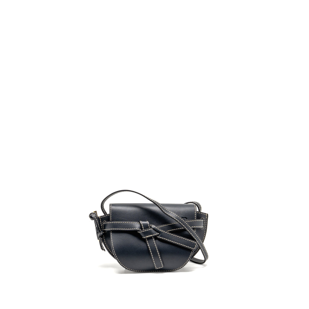 loewe-mini-gate-bag-calfskin-dark-blue-ghw-copy-1