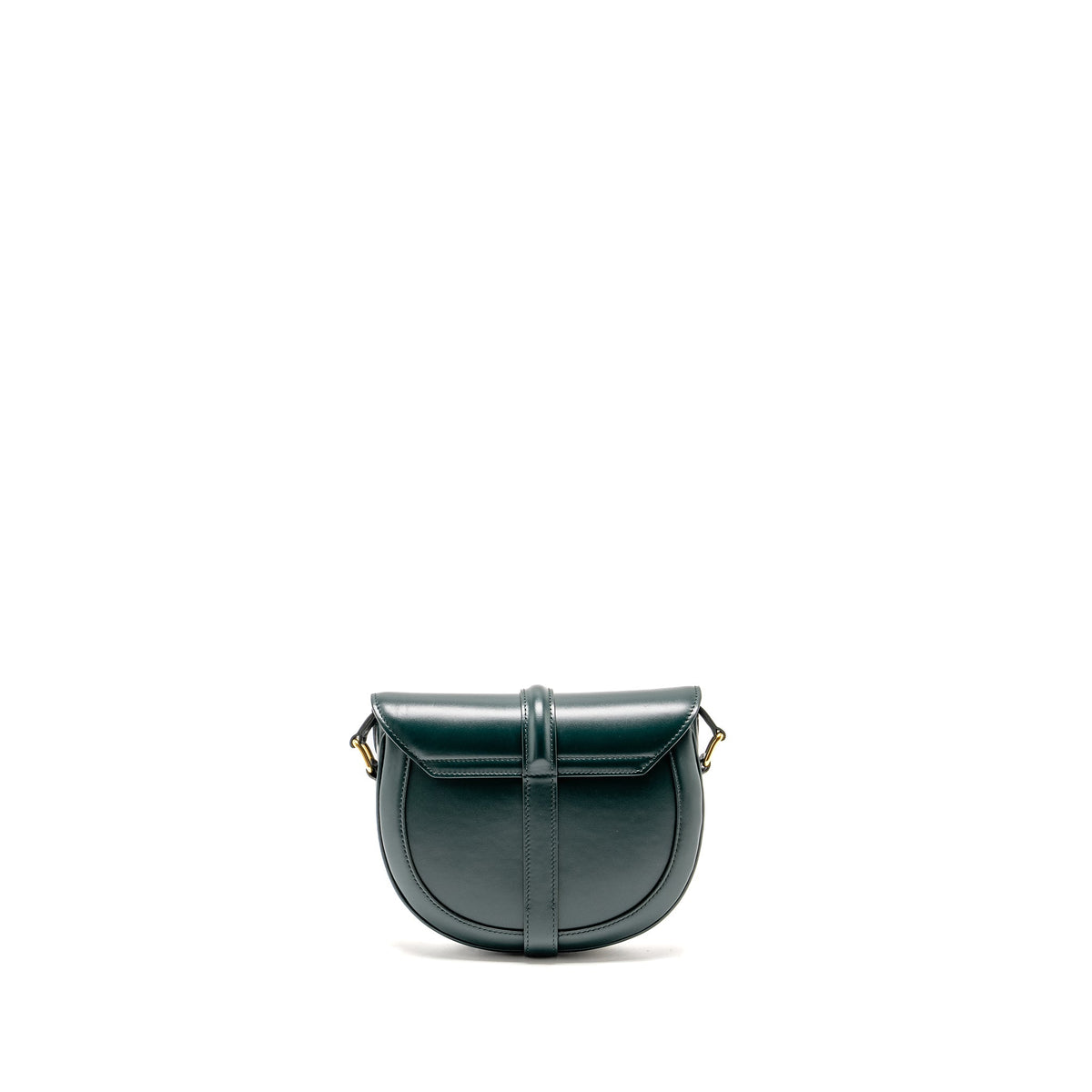 celine-small-besace-bag-calfskin-dark-green-ghw