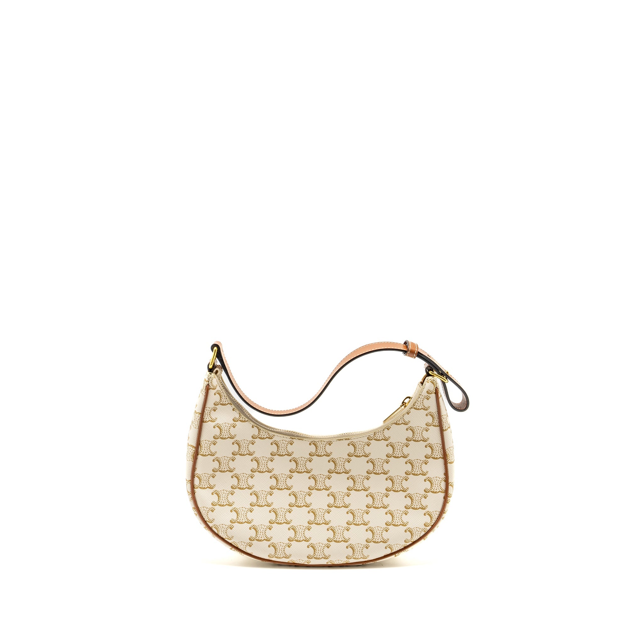 celine-ava-bag-triomphe-canvas-calfskin-white-brown-ghw-copy-1