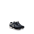 chanel-size-44-cc-logo-sneaker-suede-leather-black-white