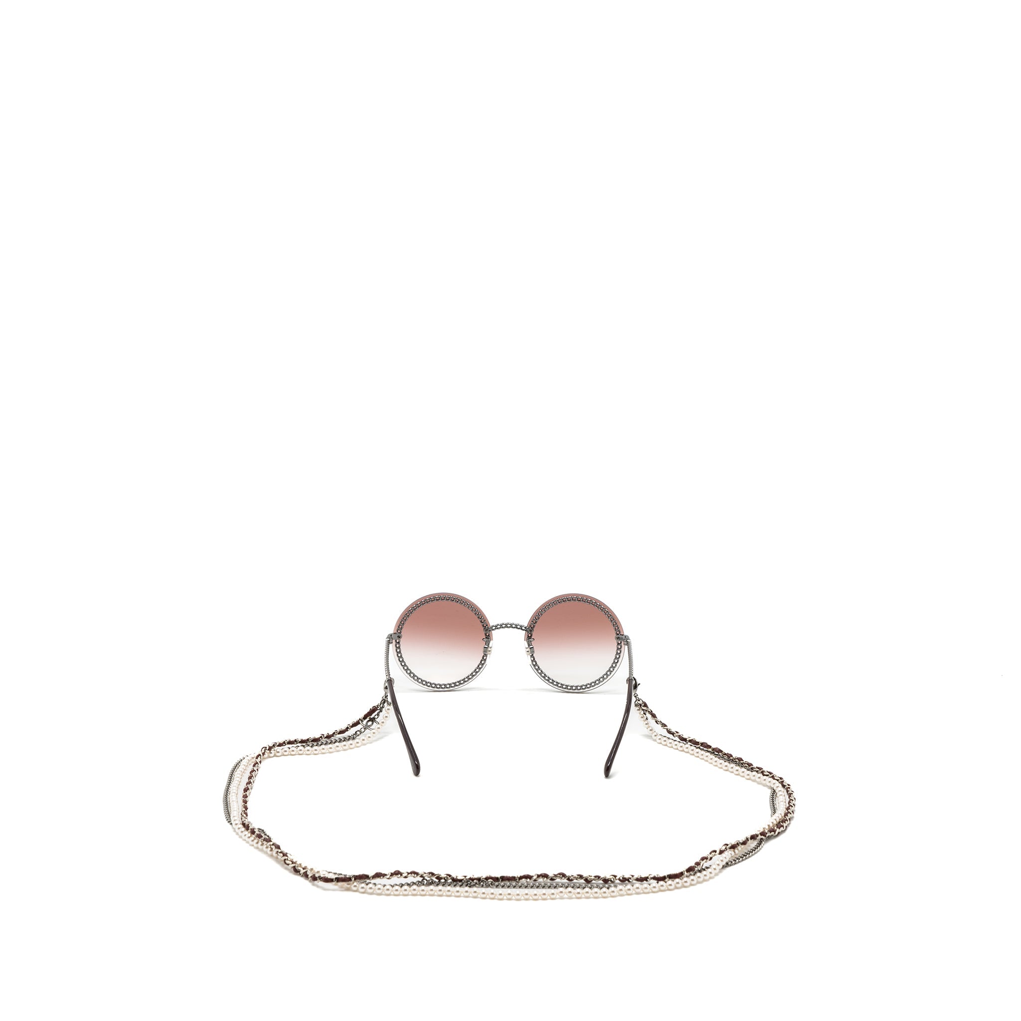 chanel-round-sunglasses-with-chain-red