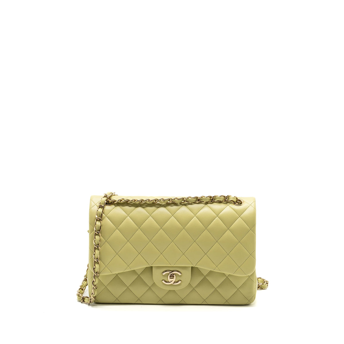 chanel-23c-jumbo-classic-double-flap-bag-lambskin-light-green-lghw-microchip
