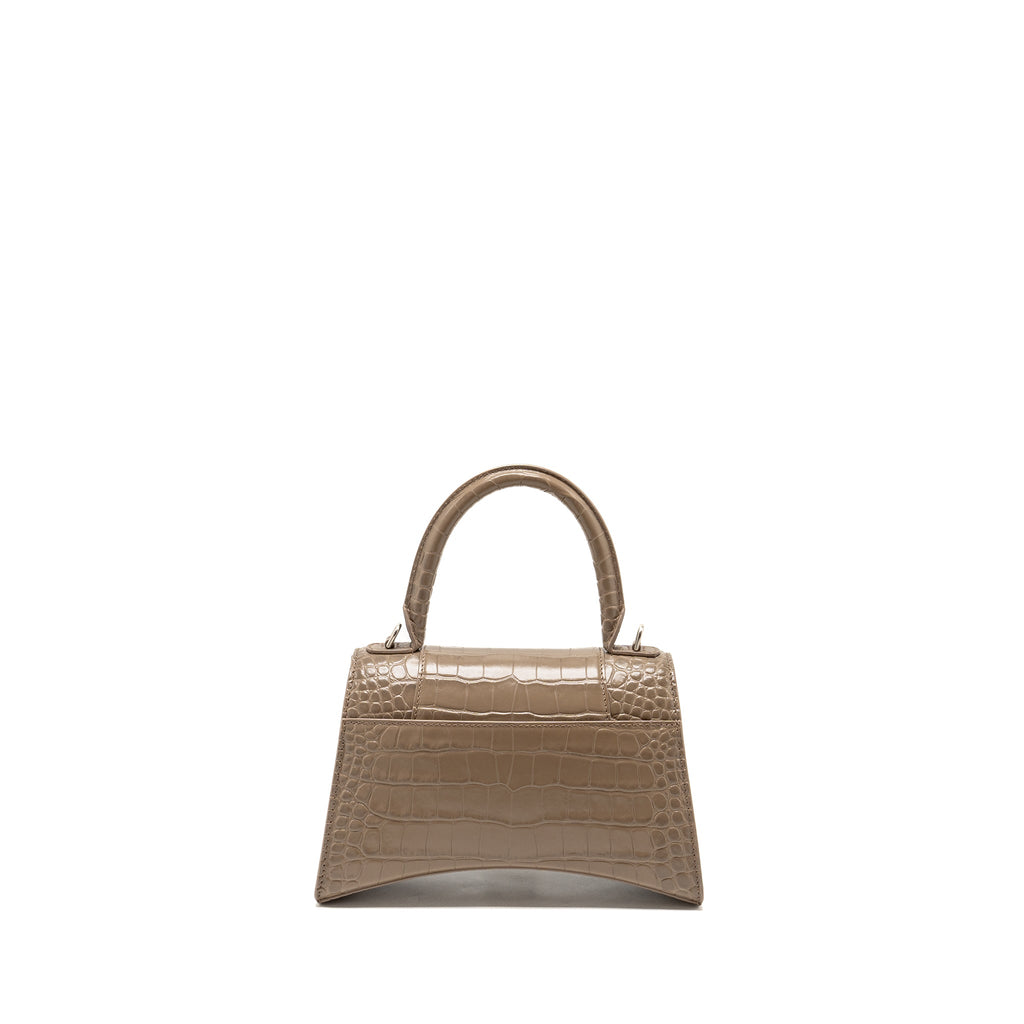 balenciaga-small-hourglass-bag-croc-embossed-calfskin-dark-beige-shw-copy