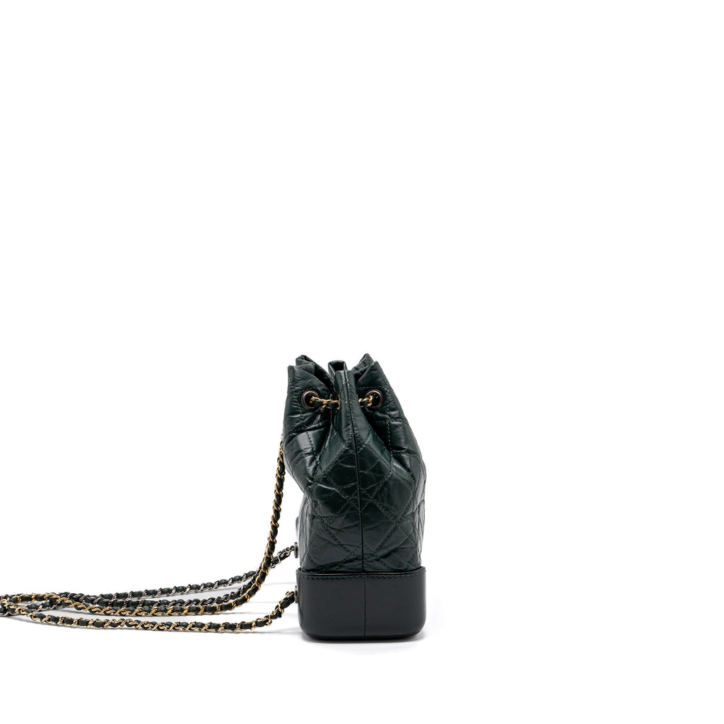 chanel-small-gabrielle-backpack-aged-calfskin-dark-green-multicolour-hardware