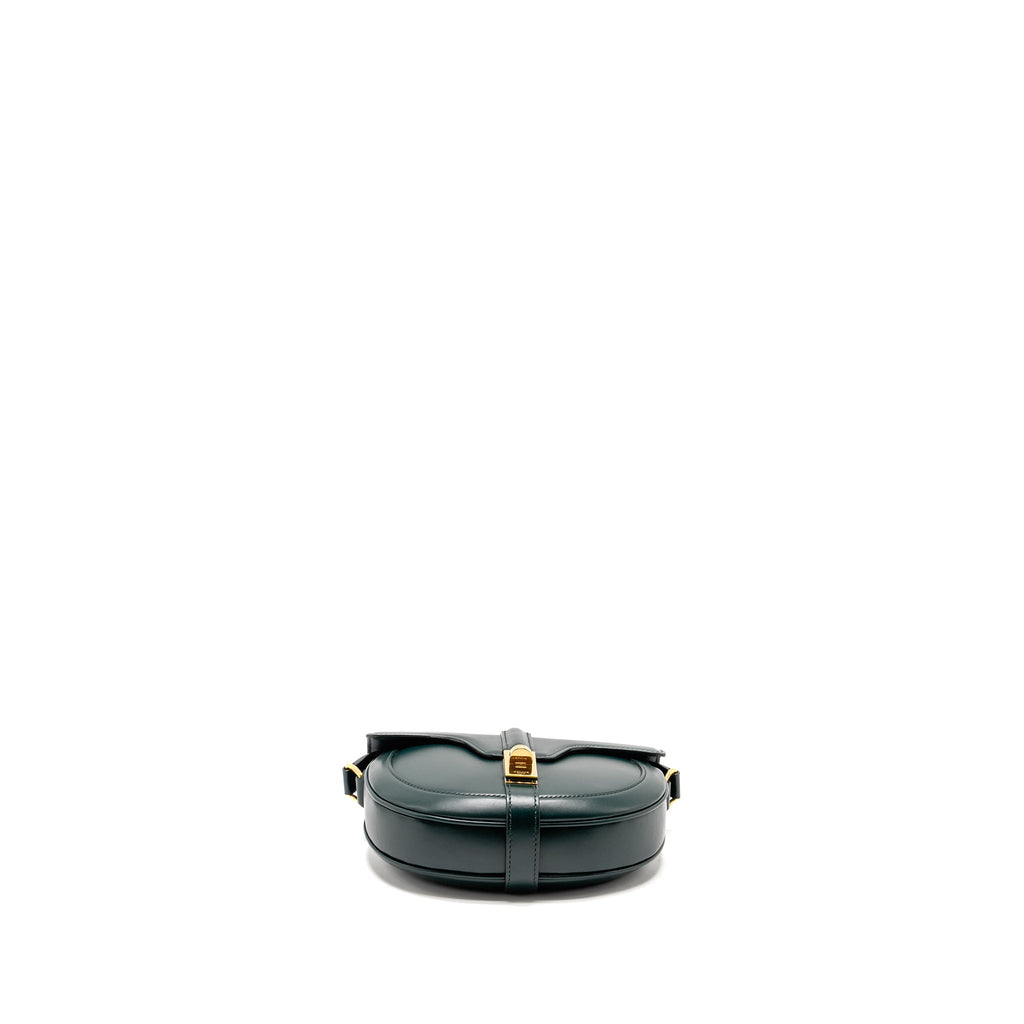 celine-small-besace-bag-calfskin-dark-green-ghw