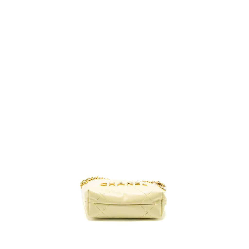 chanel-23s-mini-22-bag-shiny-calfskin-light-yellow-brushed-ghw-microchip
