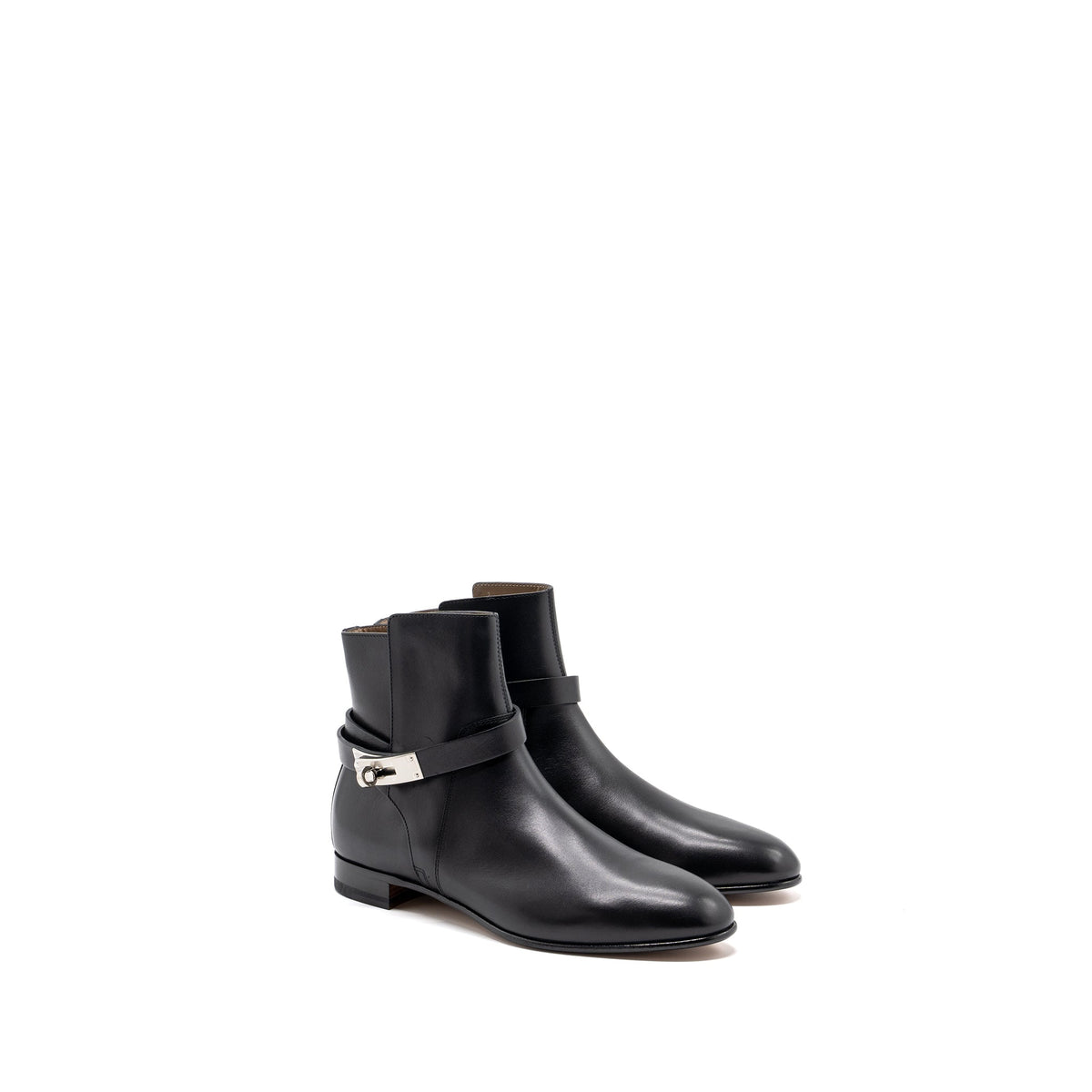 hermes-size-38-neo-ankle-boots-calfskin-black-shw