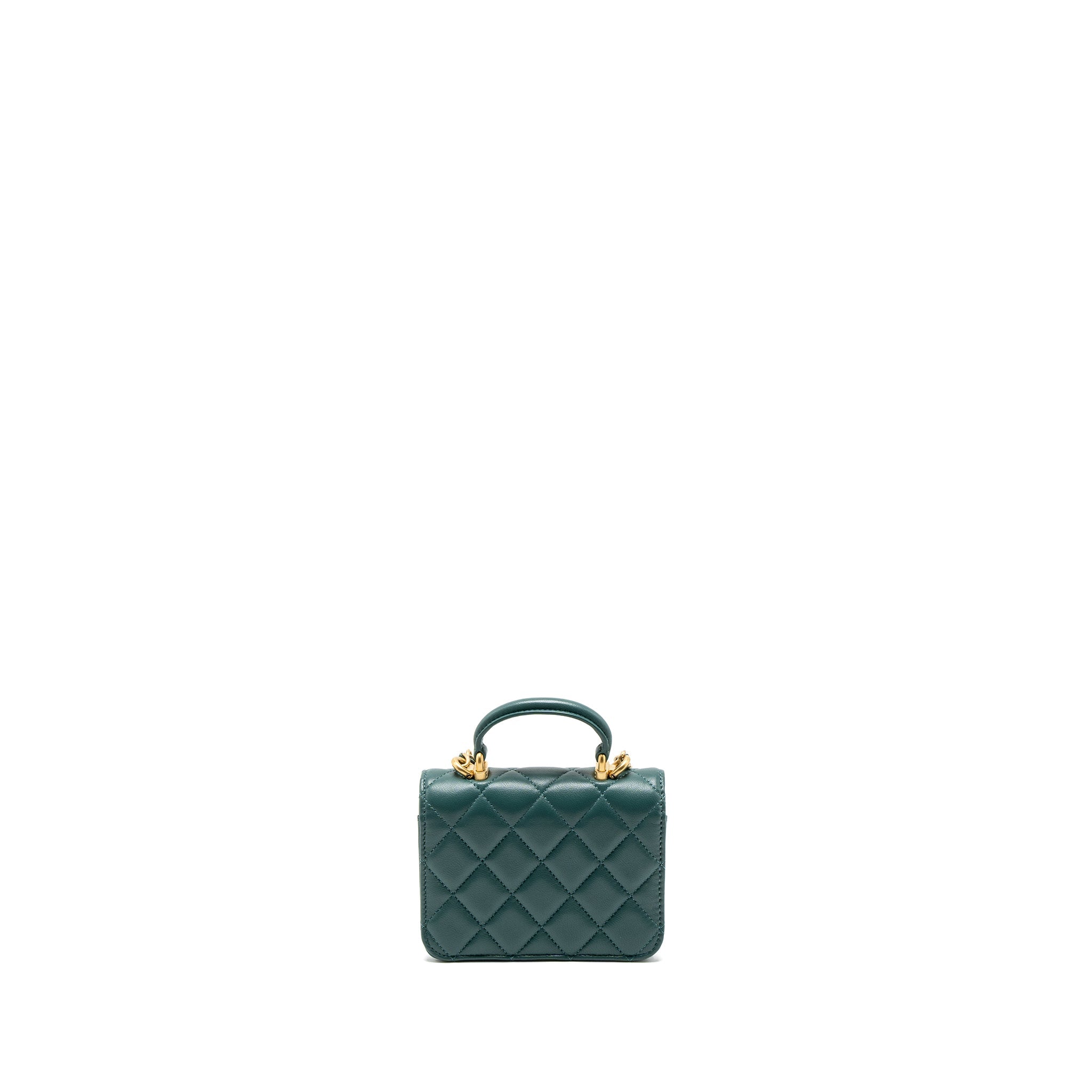 copy-of-chanel-mini-top-handle-flap-bag-lambskin-green-brushed-ghw