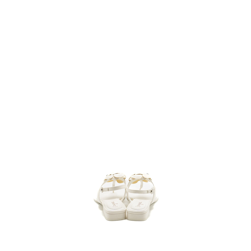 chanel-size-39-camellia-sandals-white