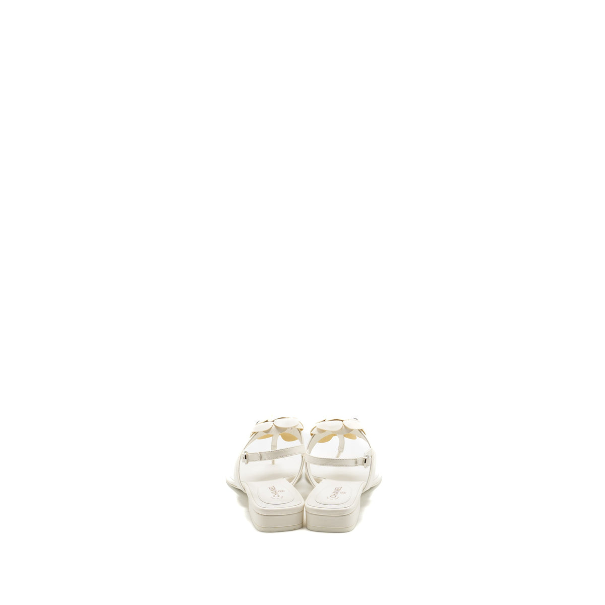chanel-size-39-camellia-sandals-white