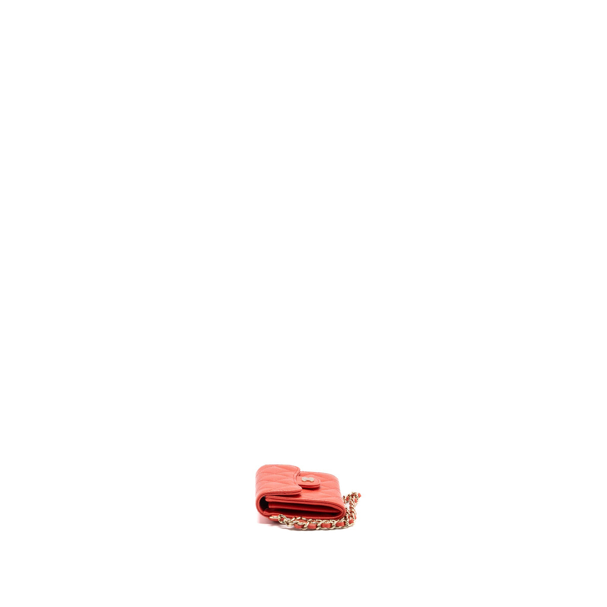chanel-flap-card-holder-with-chain-on-one-side-caviar-coral-pink-lghw