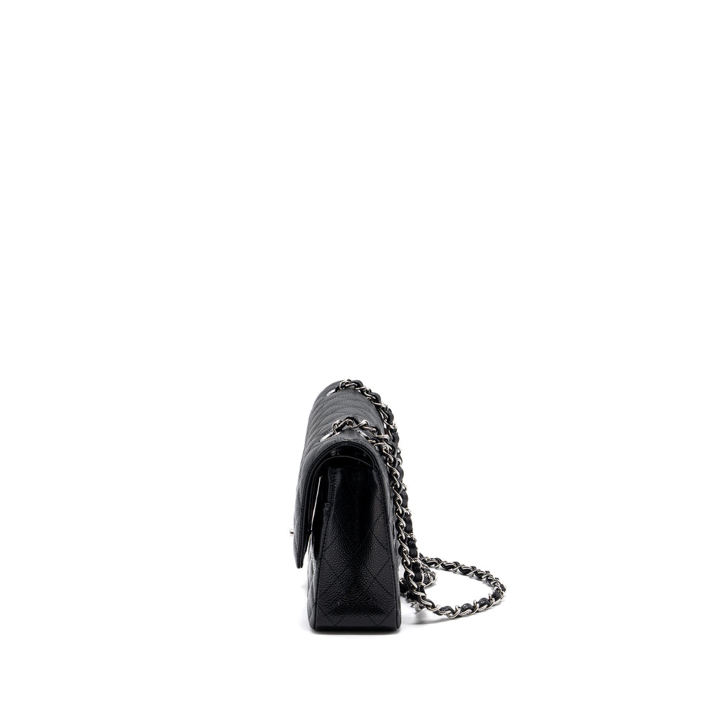 chanel-medium-classic-double-flap-bag-caviar-black-shw-microchip