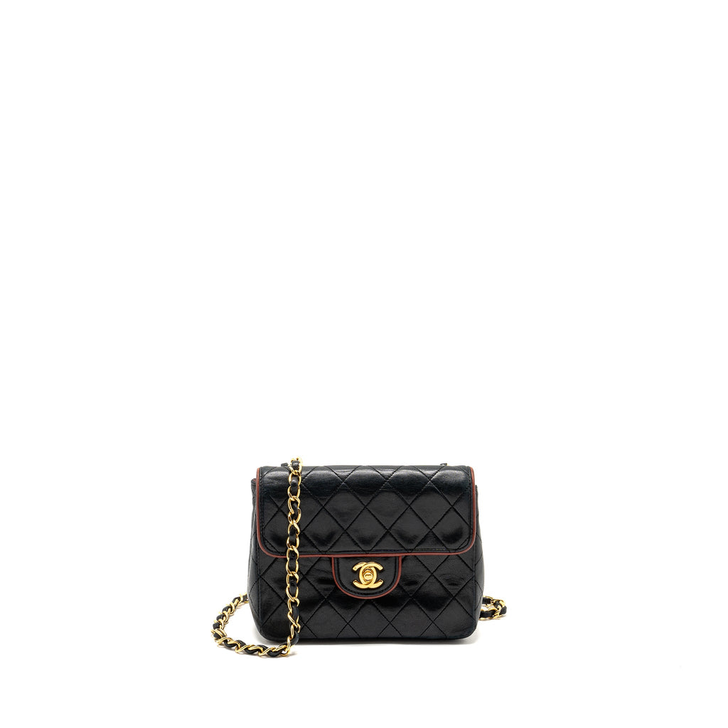 chanel-vintage-mini-square-flap-bag-lambskin-black-red-ghw
