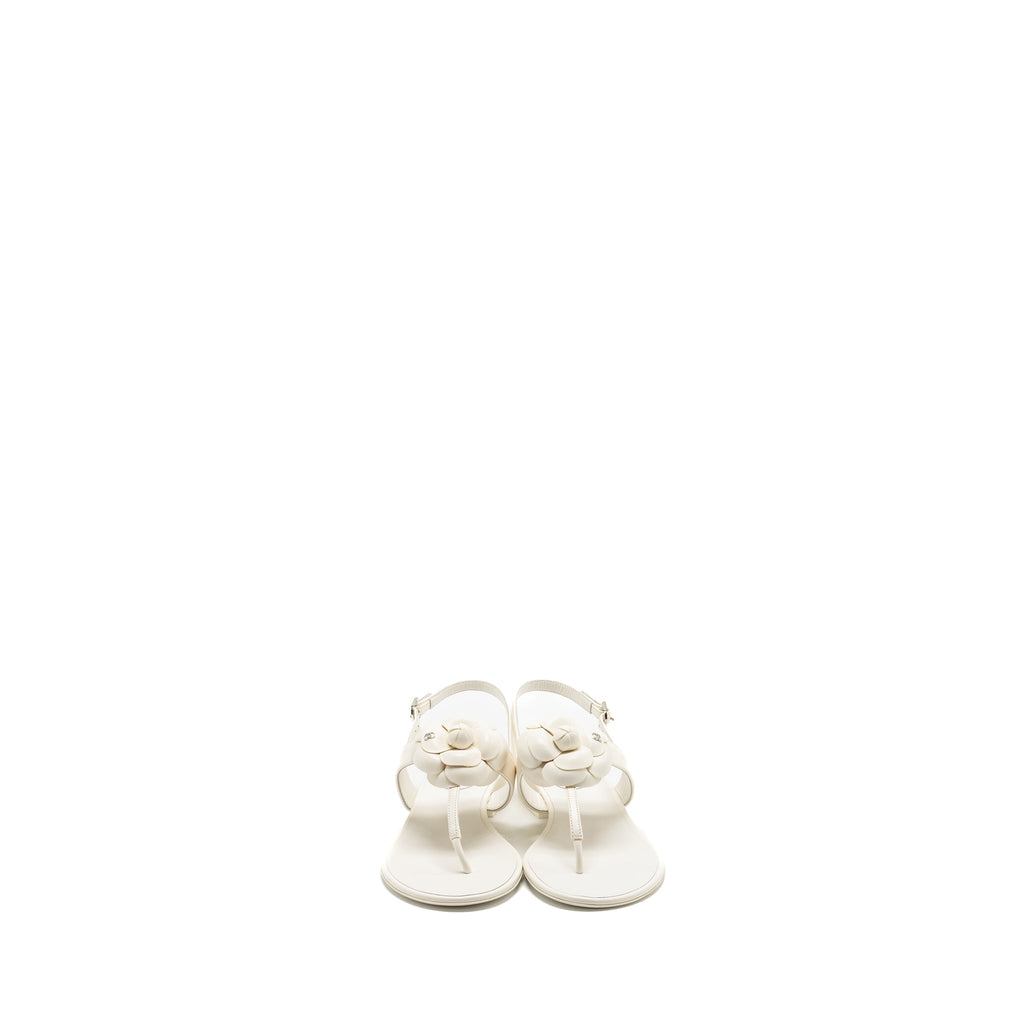 chanel-size-39-camellia-sandals-white