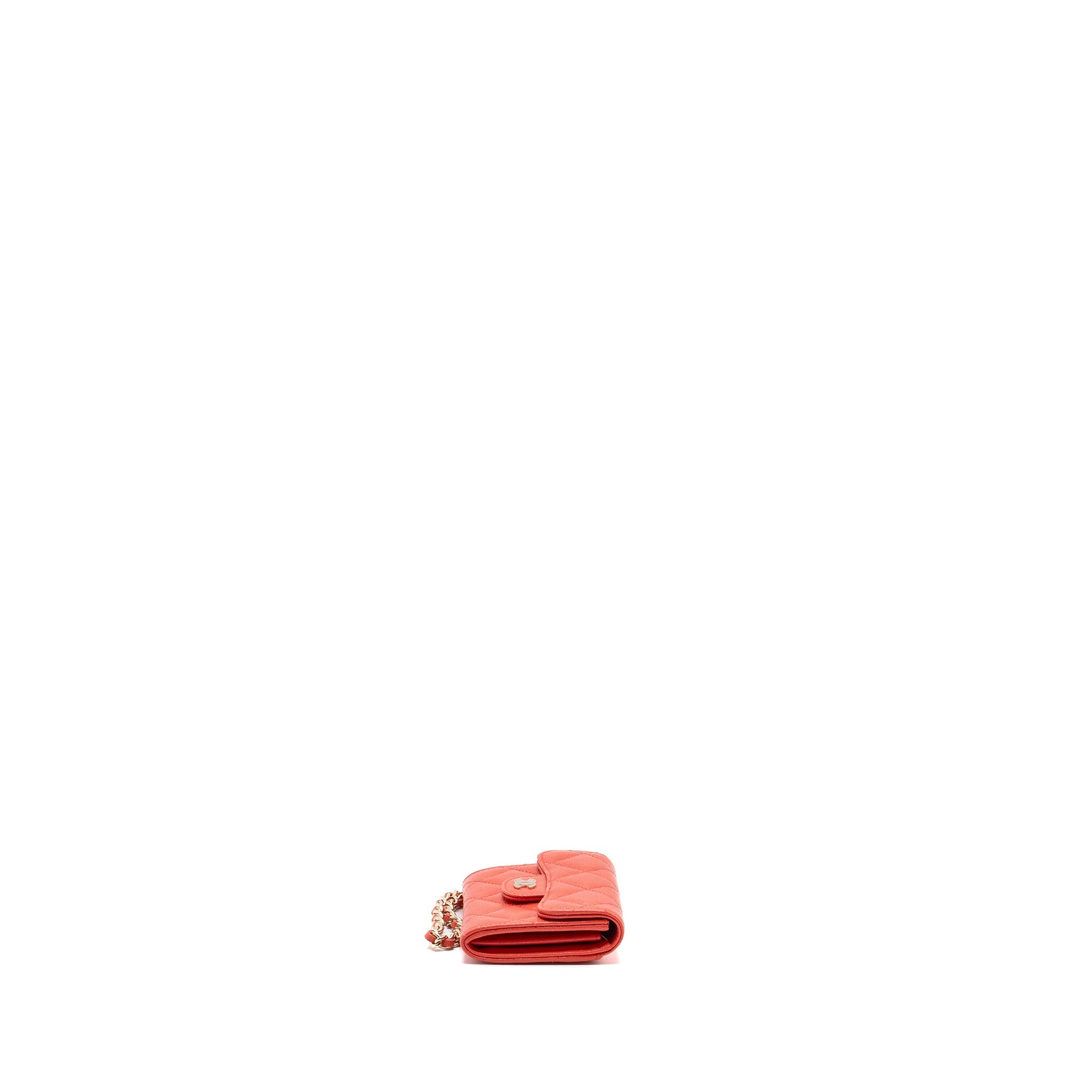 chanel-flap-card-holder-with-chain-on-one-side-caviar-coral-pink-lghw