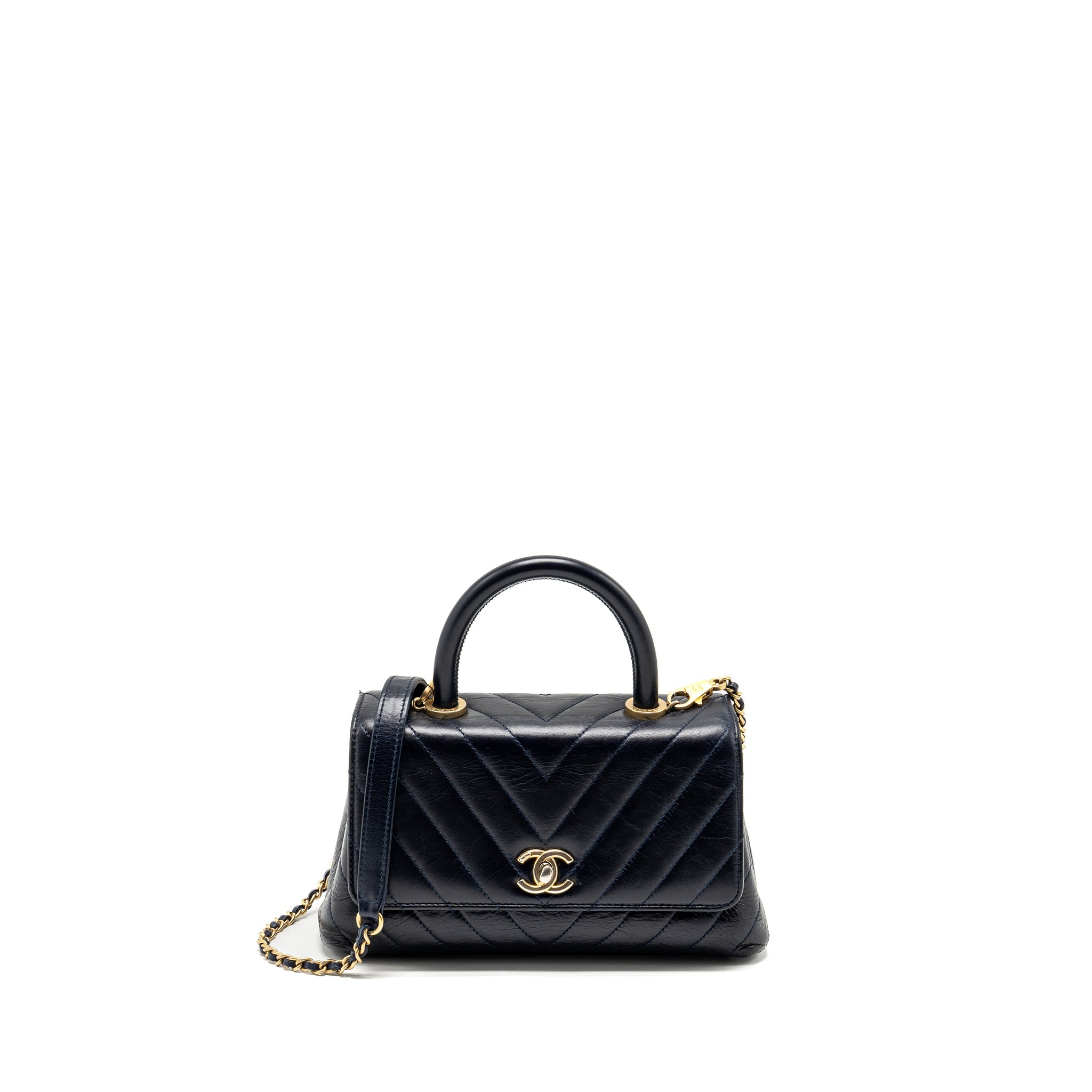 chanel-small-coco-handle-chevron-calfskin-dark-blue-ghw-copy