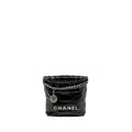 chanel-mini-22-bag-shiny-calfskin-black-shw-microchip-copy