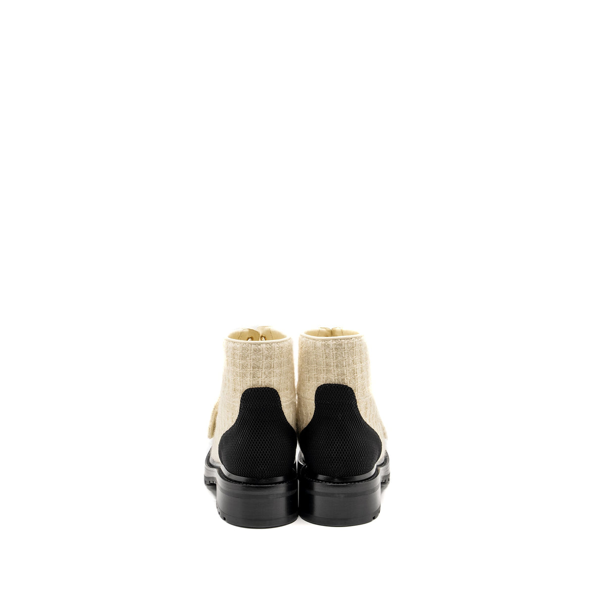 chanel-size-39-22k-lace-up-boots-wool-tweed-fabric-ivory-black-1